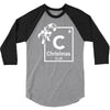 christmas periodic table of elements 3/4 Sleeve Shirt
