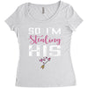 I Stole His Heart Women's Triblend Scoop T-shirt