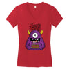 happy birthday monster Women's V-Neck T-Shirt