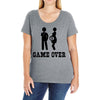 game over  funny pregnancy Ladies Curvy T-Shirt
