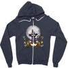witch cat night Zipper Hoodie