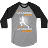 the best grandpas go running 3/4 Sleeve Shirt