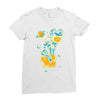 space cat Ladies Fitted T-Shirt