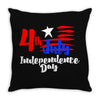 happy independence day the united states Throw Pillow