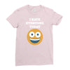 i hate everyone today Ladies Fitted T-Shirt