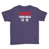 warning i kick balls Youth Tee