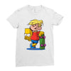 bart simpson Ladies Fitted T-Shirt
