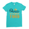 queens are born in october 1969 Ladies Fitted T-Shirt