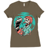 skullchain saw Ladies Fitted T-Shirt