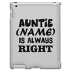 personalised auntie iPad 3 and 4 Case
