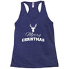 buck merry christmas Racerback Tank