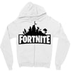 fortnite logo black Zipper Hoodie