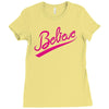 believe hand lettering printed t shirt Ladies Fitted T-Shirt