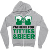 st. patrick's day titties and beer Zipper Hoodie