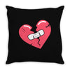 Broken Heart Throw Pillow