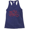 love red Racerback Tank