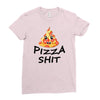 pizza shit Ladies Fitted T-Shirt