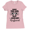 sorry this girl is already taken by a super sexy january boyfriend Ladies Fitted T-Shirt