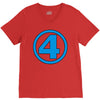 number 4 V-Neck Tee