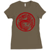 chinese new year dragon Ladies Fitted T-Shirt