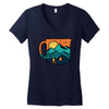 coffee and adventure Women's V-Neck T-Shirt