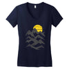mountain ink Women's V-Neck T-Shirt