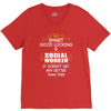 Smart Good Looking Social Worker Doesnt Get Better Than V-Neck Tee
