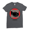 hand shake Ladies Fitted T-Shirt