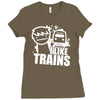 i like trains Ladies Fitted T-Shirt