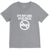 it's not cool to be cruel no bullies V-Neck Tee