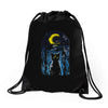 moon visitor Drawstring Bags