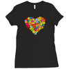 color flower Ladies Fitted T-Shirt