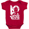 a woman's place is in the resistance Baby Bodysuit