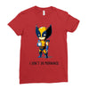i don't do mornings Ladies Fitted T-Shirt