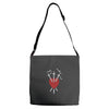three of swords Adjustable Strap Totes