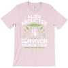 alien abductee survivor tour ufo nerd geek comic funny T-Shirt