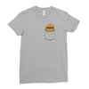 Pocket Burger Ladies Fitted T-Shirt