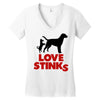 love stinks Women's V-Neck T-Shirt