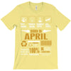 Born April  Multitasking Problem Solving Tees T-Shirt