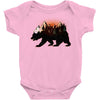 Bear Adventure With Roses Baby Bodysuit