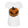 skull pumpkin Maternity Scoop Neck T-shirt