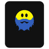 bearded smiley face Mousepad