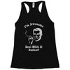 i'm awesome  funnycomic deal with it party retro cool Racerback Tank