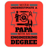 Never Underestimate A Papa With An Engineer Degree Mousepad