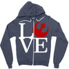 love rebels Zipper Hoodie