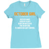 October Girl Hated By Many Ladies Fitted T-Shirt