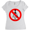 stop alien Women's Triblend Scoop T-shirt