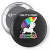 look it's a magical fck unicorn funny Pin-back button