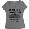 I Love You Uncle Women's Triblend Scoop T-shirt