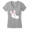 gym rabbit Women's V-Neck T-Shirt